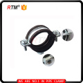 all sizes M8 heavy duty cast iron pipe clamp with rubber